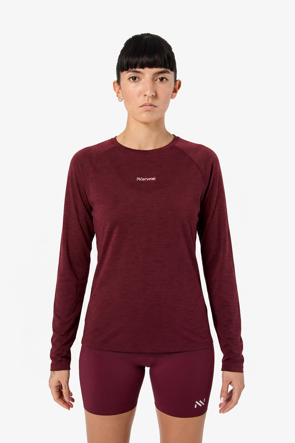 NNormal Women Merino Long Sleeve 02 W Burgundy  by Nnormal
