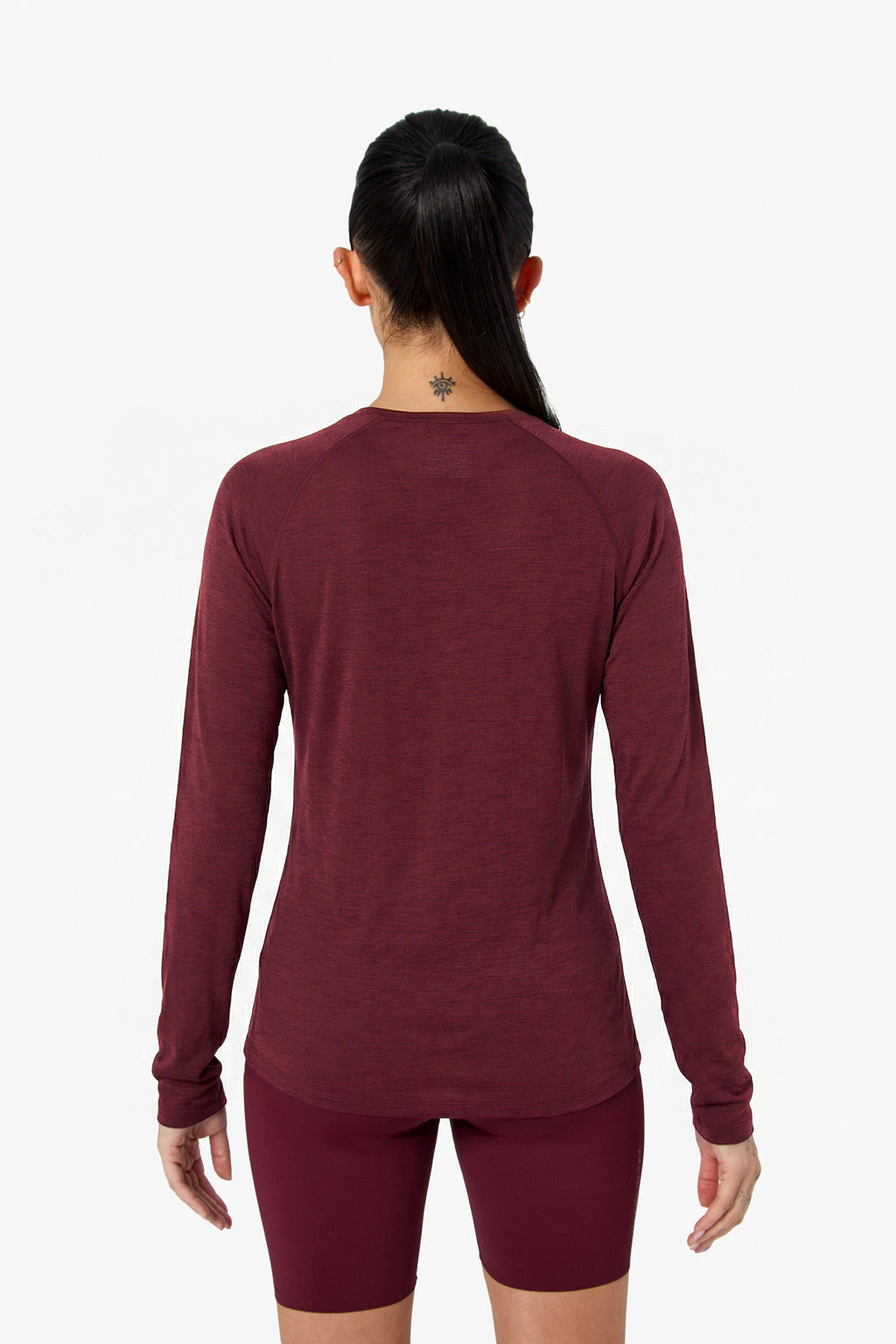 NNormal Women Merino Long Sleeve 02 W Burgundy  by Nnormal