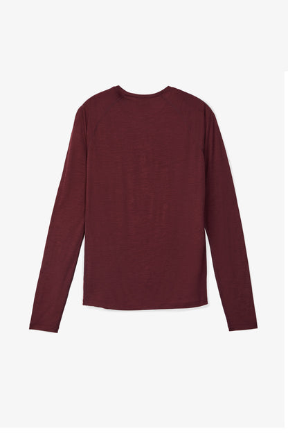 NNormal Women Merino Long Sleeve 02 W Burgundy  by Nnormal