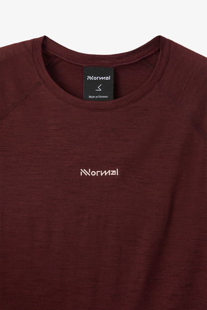 NNormal Women Merino Long Sleeve 02 W Burgundy  by Nnormal
