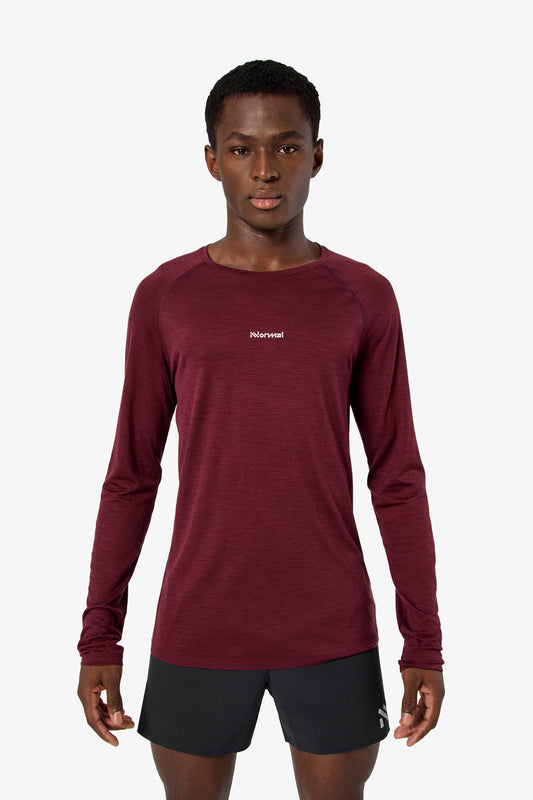 NNormal Men Merino Long Sleeve 02 Burgundy  by Nnormal