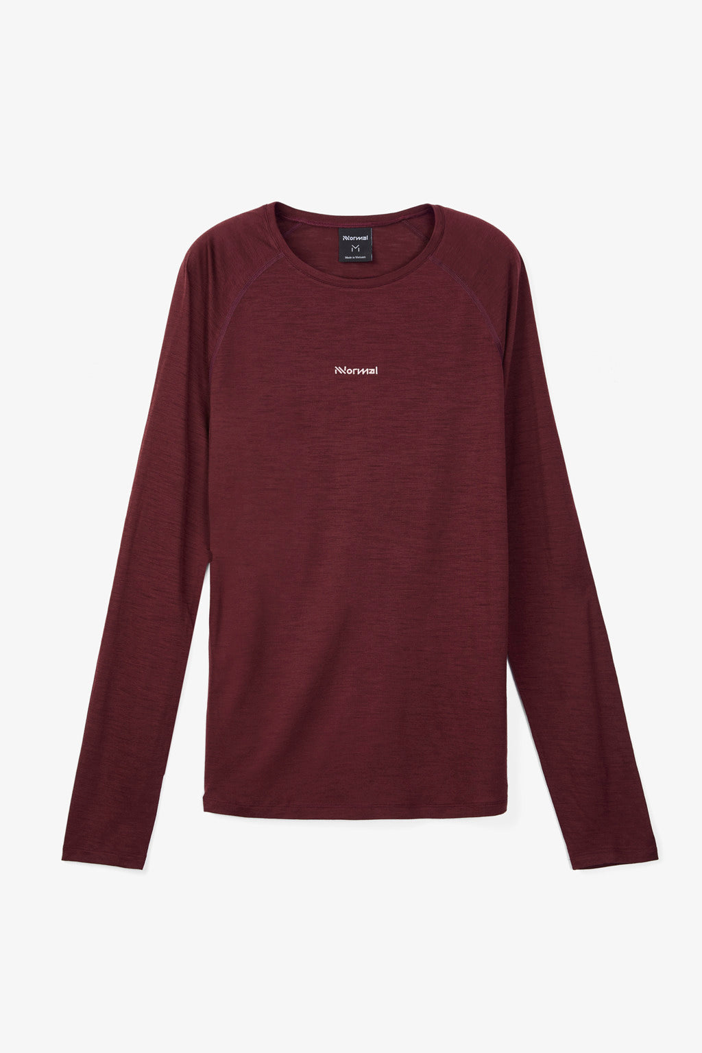 NNormal Men Merino Long Sleeve 02 Burgundy  by Nnormal