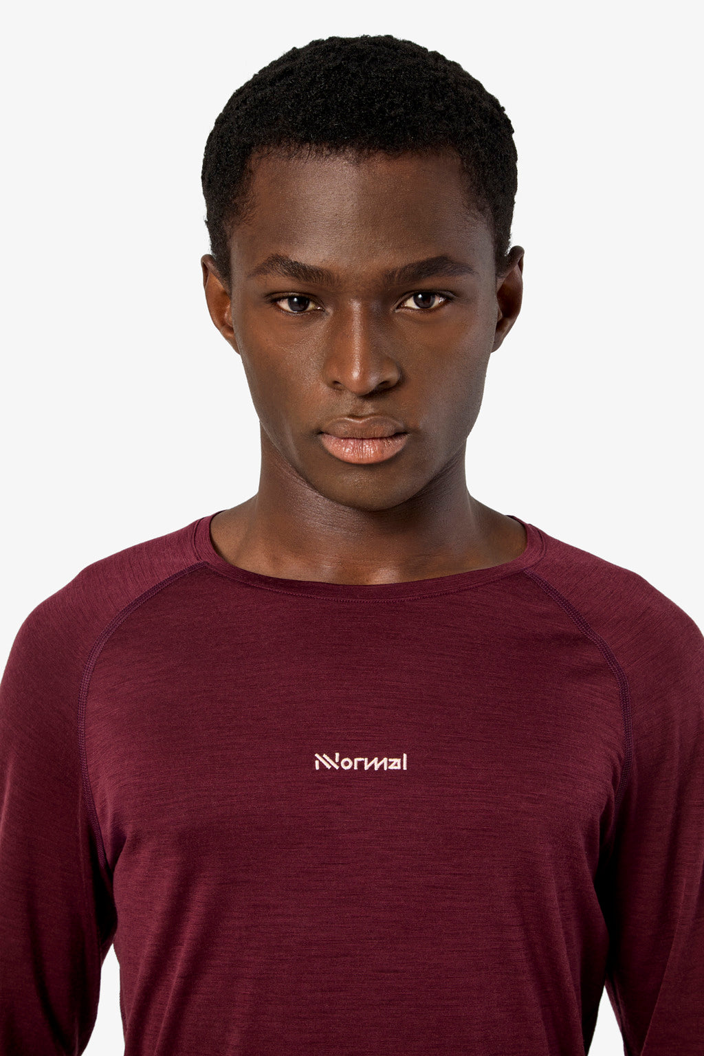 NNormal Men Merino Long Sleeve 02 Burgundy  by Nnormal