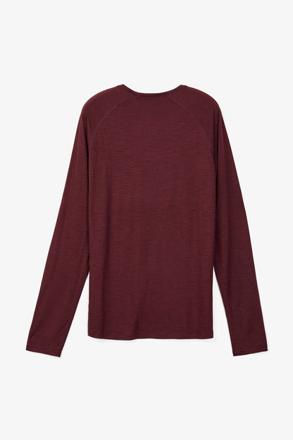 NNormal Men Merino Long Sleeve 02 Burgundy  by Nnormal