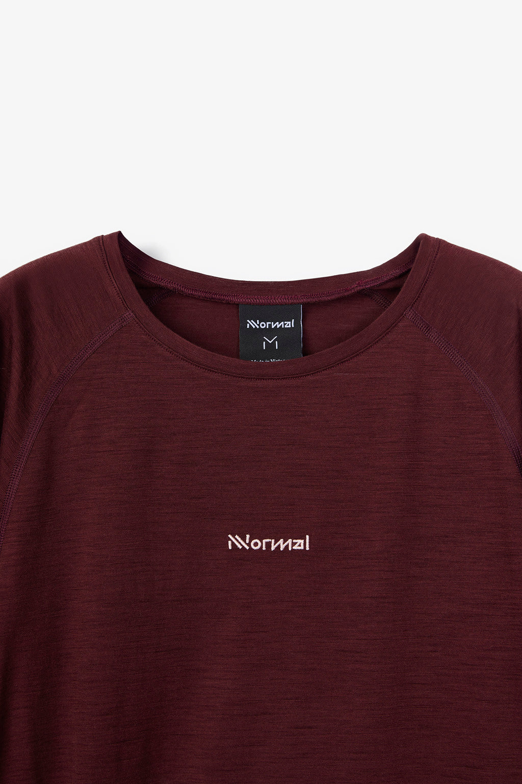 NNormal Men Merino Long Sleeve 02 Burgundy  by Nnormal