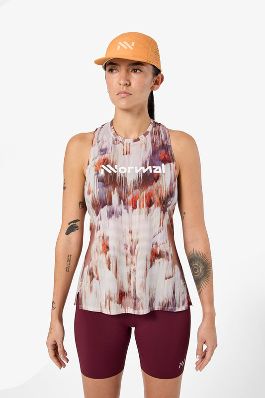 NNormal Women Race Tank 02 W Fade Print  by Nnormal