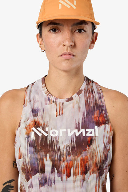 NNormal Women Race Tank 02 W Fade Print  by Nnormal