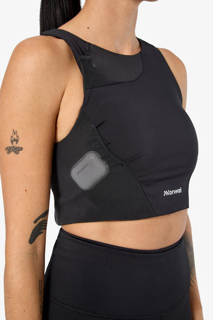 NNormal Women Trail Crop Top 02 W Black  by Nnormal