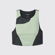 Trail Crop Top 02 W Green,XS
