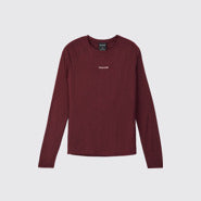 Merino Long Sleeve 02 W Burgundy,S