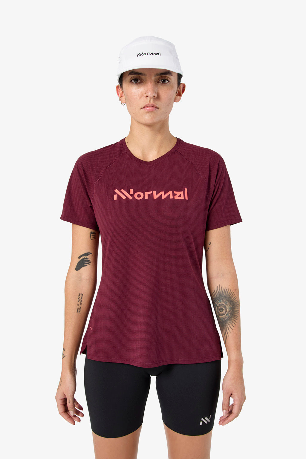 NNormal Women Race T-shirt 02 W Burgundy  by Nnormal