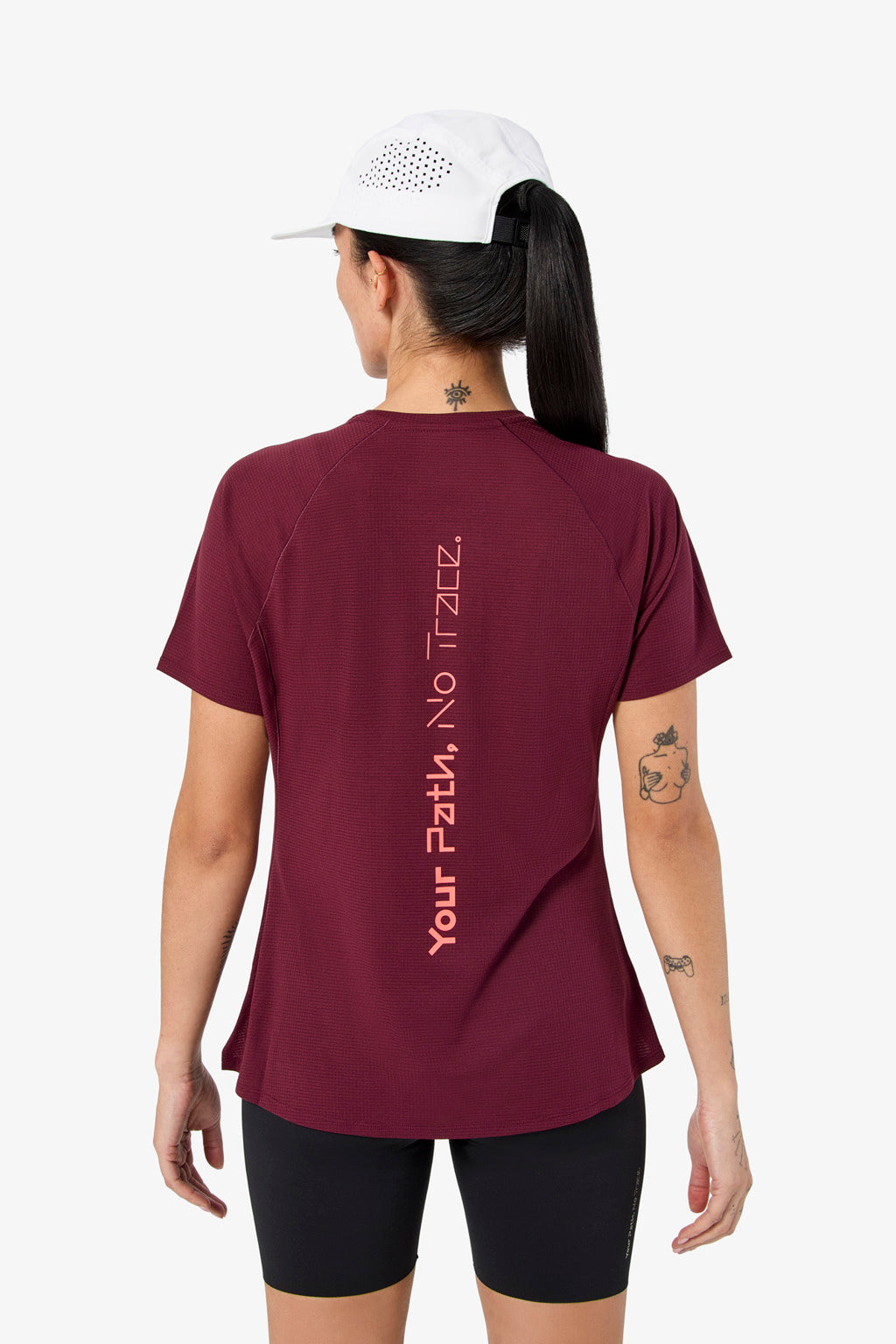 NNormal Women Race T-shirt 02 W Burgundy  by Nnormal