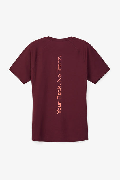 NNormal Women Race T-shirt 02 W Burgundy  by Nnormal