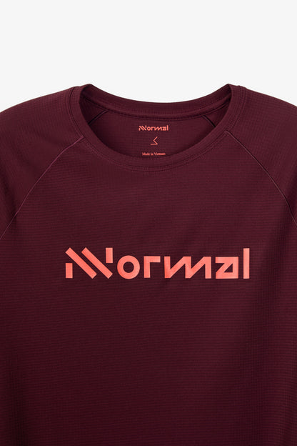 NNormal Women Race T-shirt 02 W Burgundy  by Nnormal