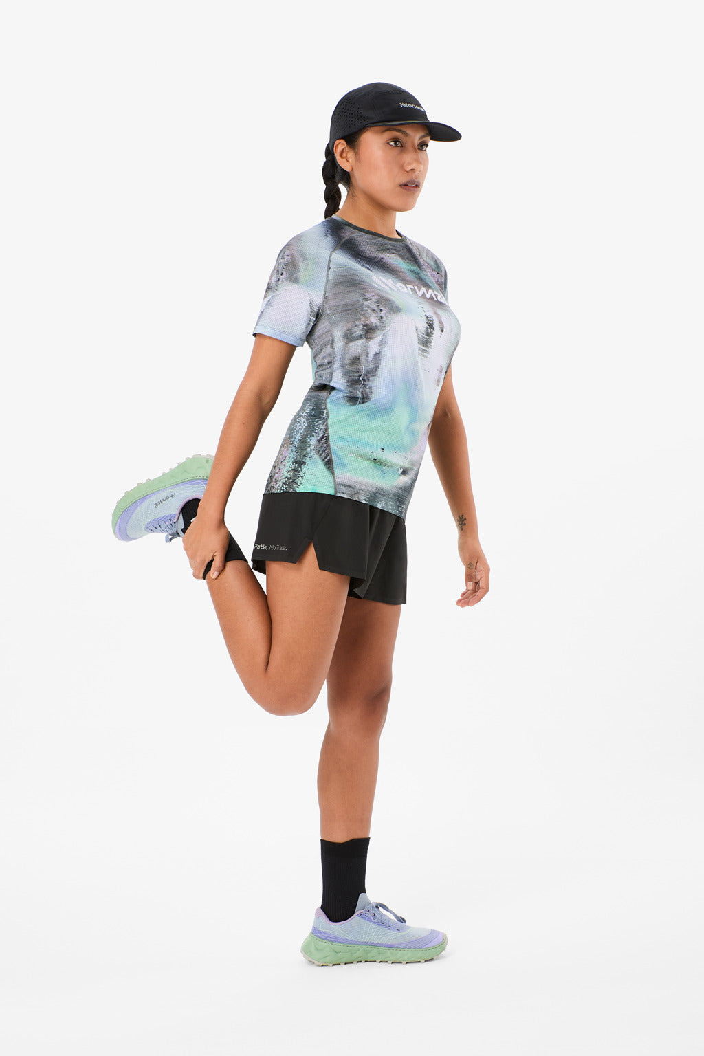 NNormal Women Race T-Shirt W Nature AI Print  by Nnormal