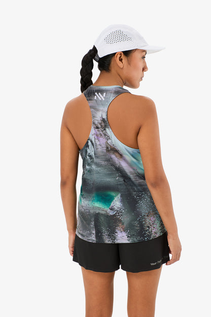 NNormal Women Race Tank W Nature AI Print  by Nnormal