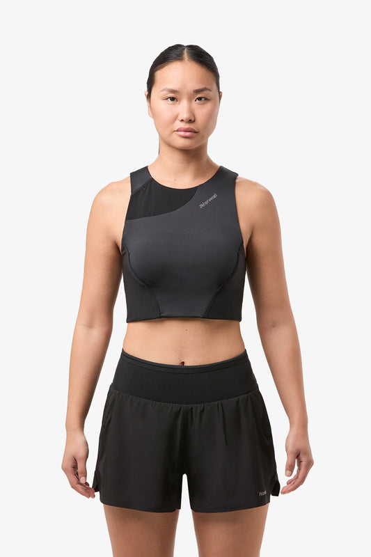 NNormal Women Trail Crop Top W Black  by Nnormal
