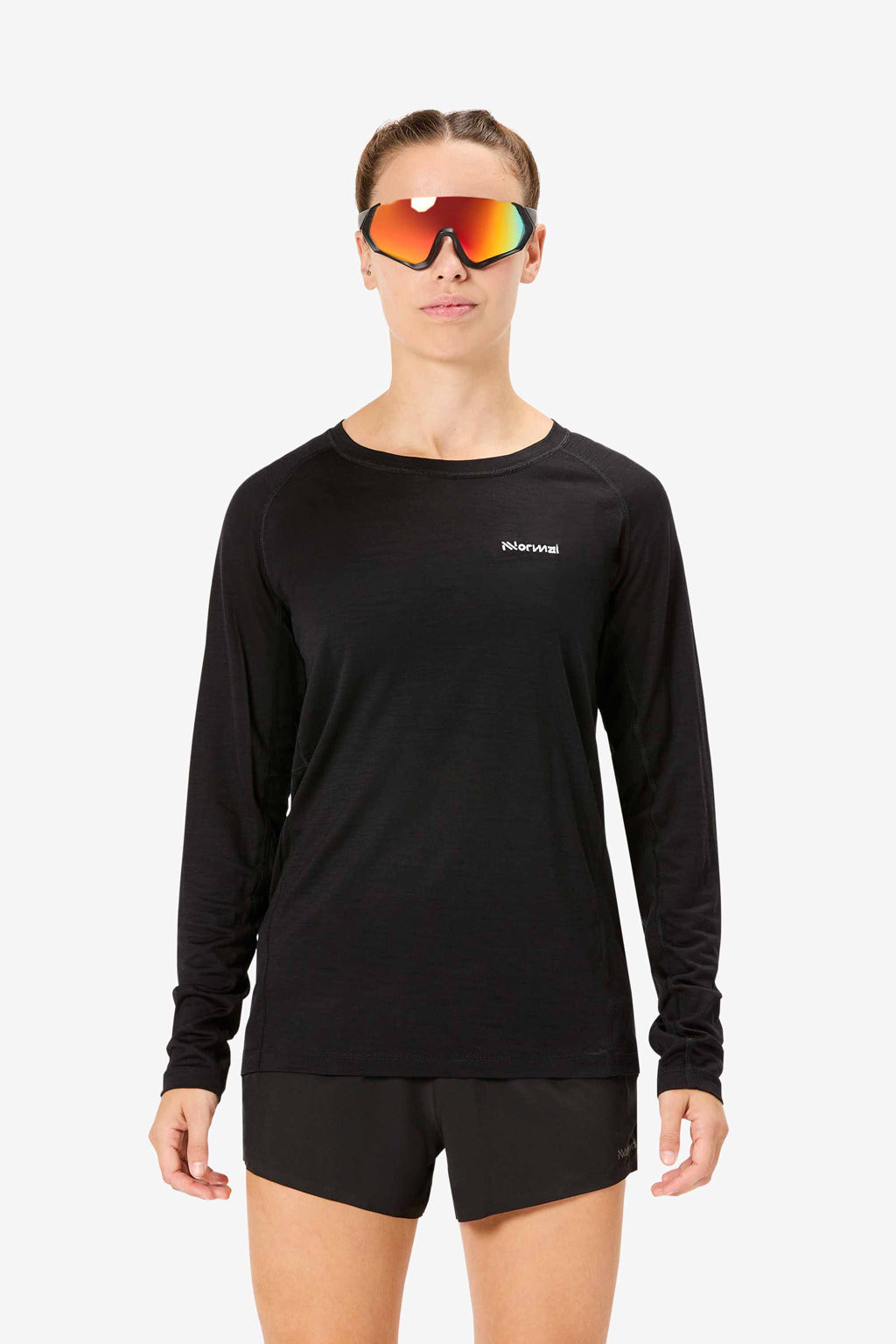 NNormal Women Women's Merino Long Sleeve T-shirt Black  by Nnormal