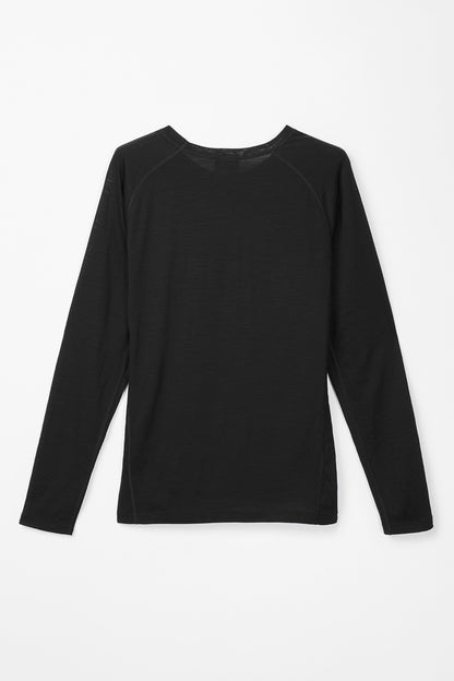 NNormal Women Women's Merino Long Sleeve T-shirt Black  by Nnormal