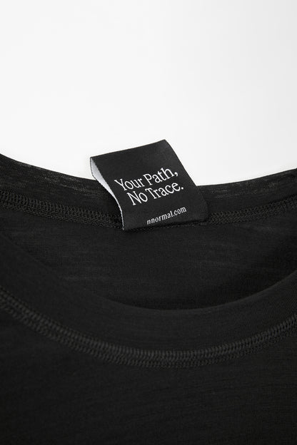 NNormal Women Women's Merino Long Sleeve T-shirt Black  by Nnormal