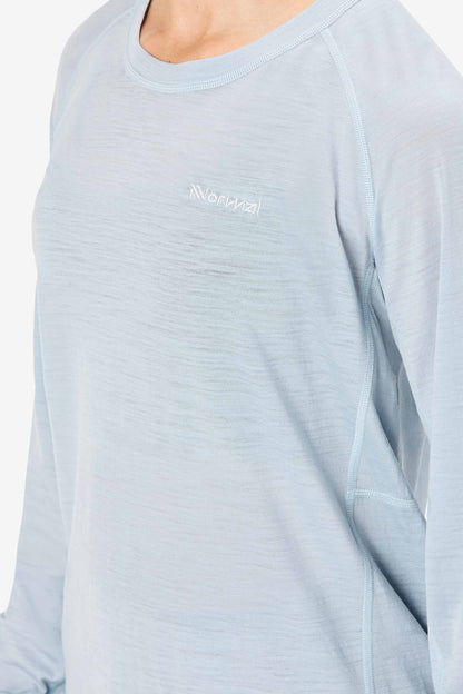 NNormal Women Women's Merino Long Sleeve T-shirt Blue  by Nnormal