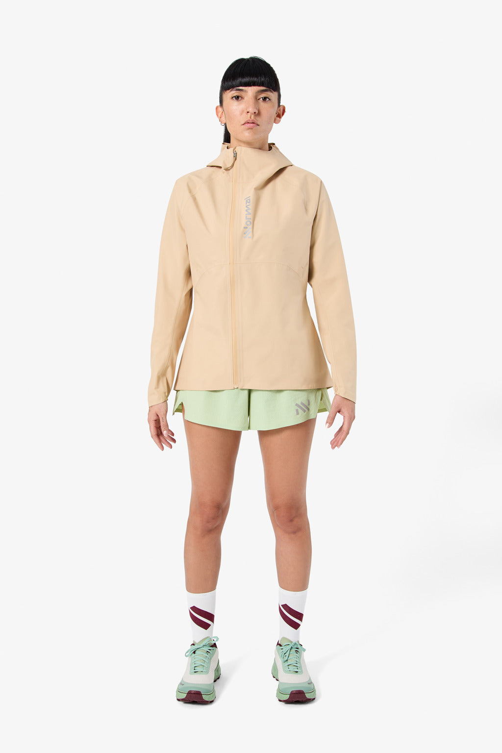 NNormal Women Trail Rain Jacket 02 W Beige  by Nnormal