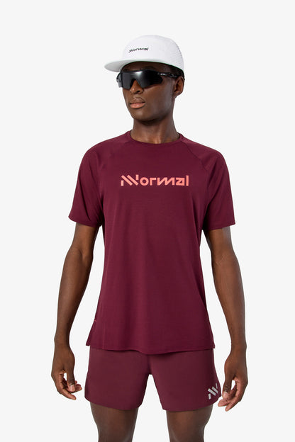 NNormal Men Race T-shirt 02 Burgundy  by Nnormal