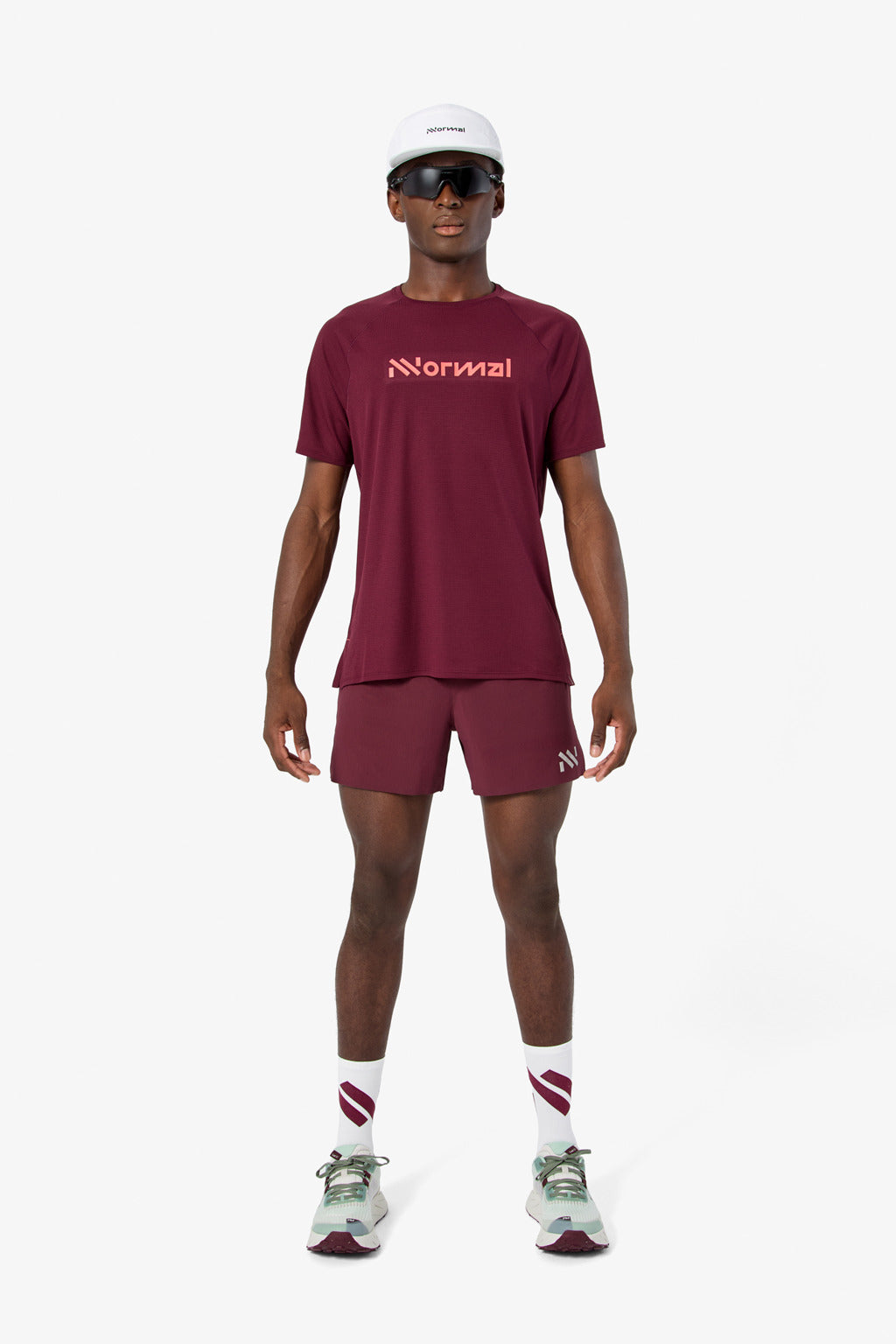 NNormal Men Race T-shirt 02 Burgundy  by Nnormal