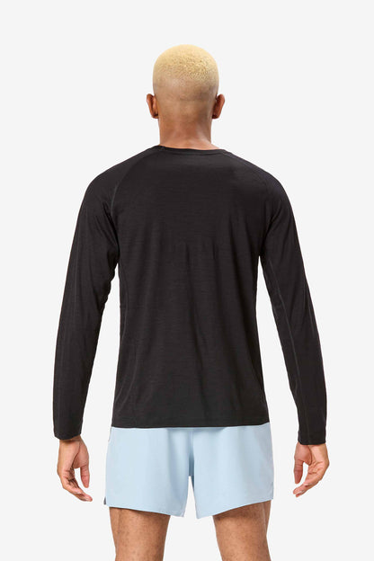 NNormal Men Men's Merino Long Sleeve T-shirt Black  by Nnormal