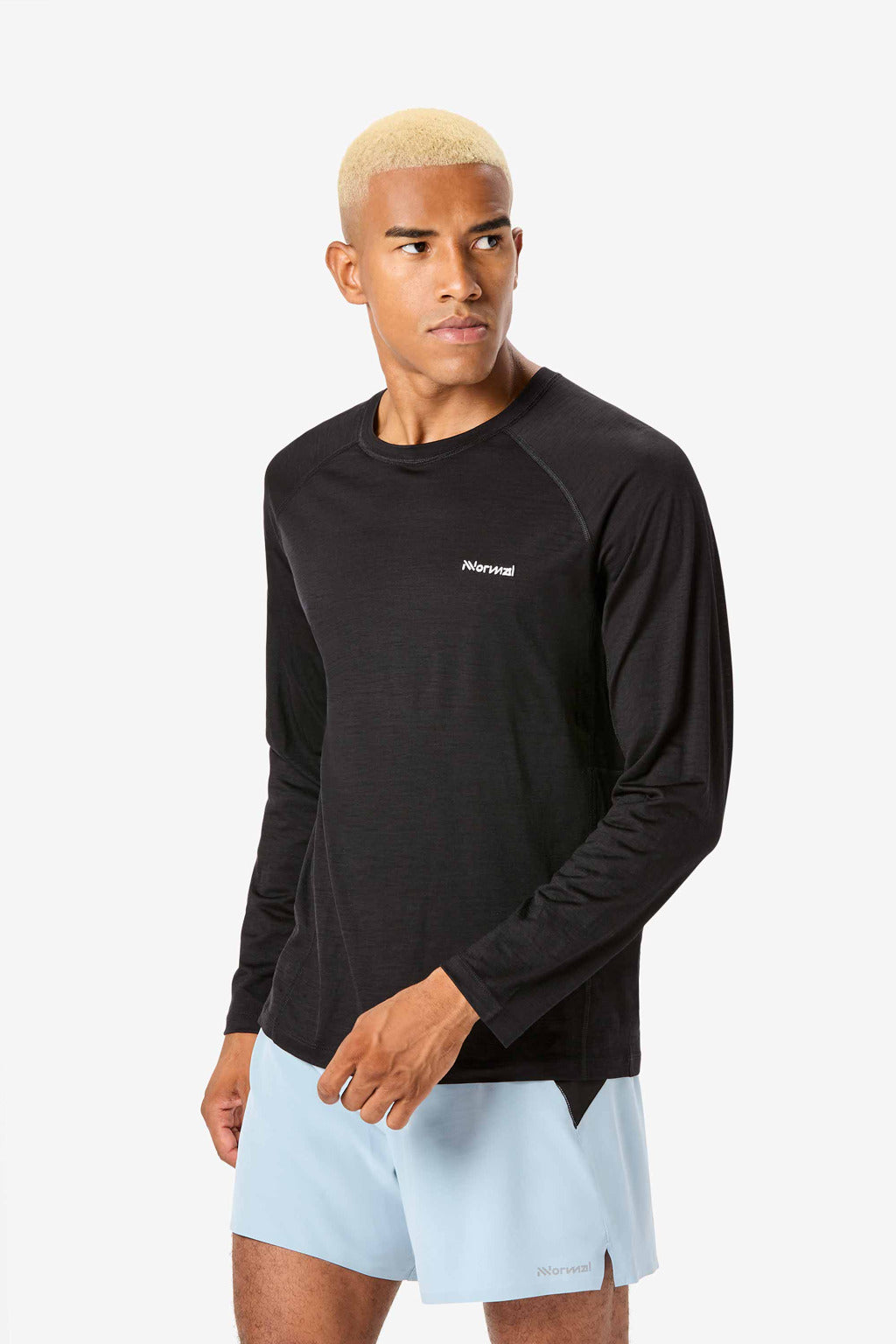 NNormal Men Men's Merino Long Sleeve T-shirt Black  by Nnormal