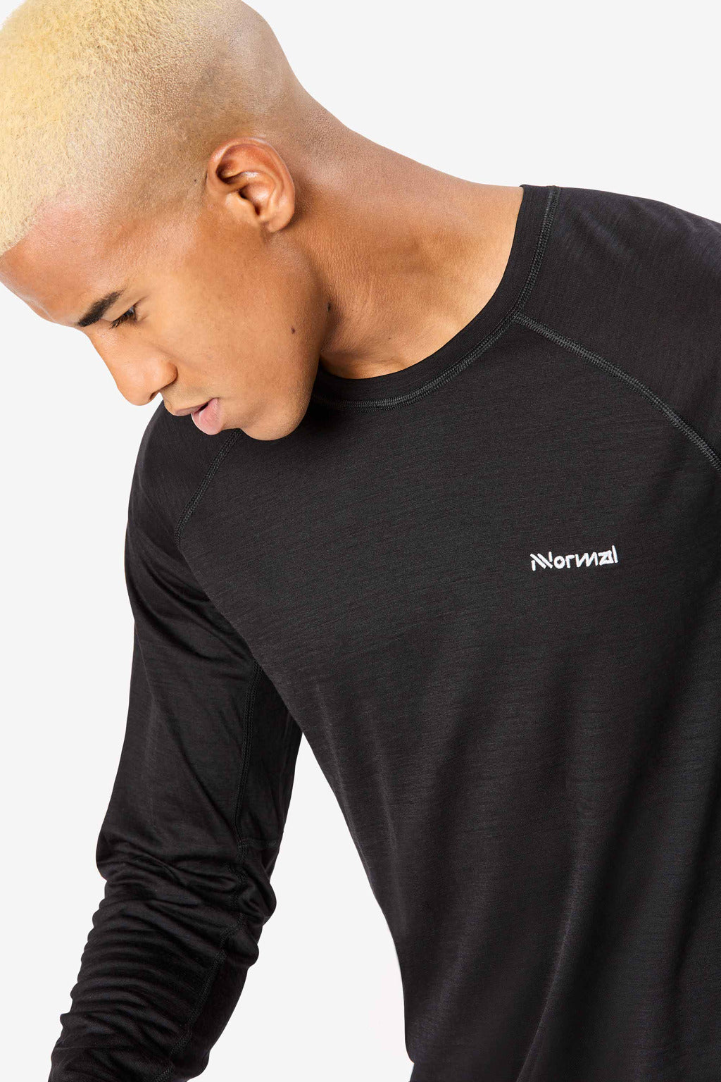 NNormal Men Men's Merino Long Sleeve T-shirt Black  by Nnormal