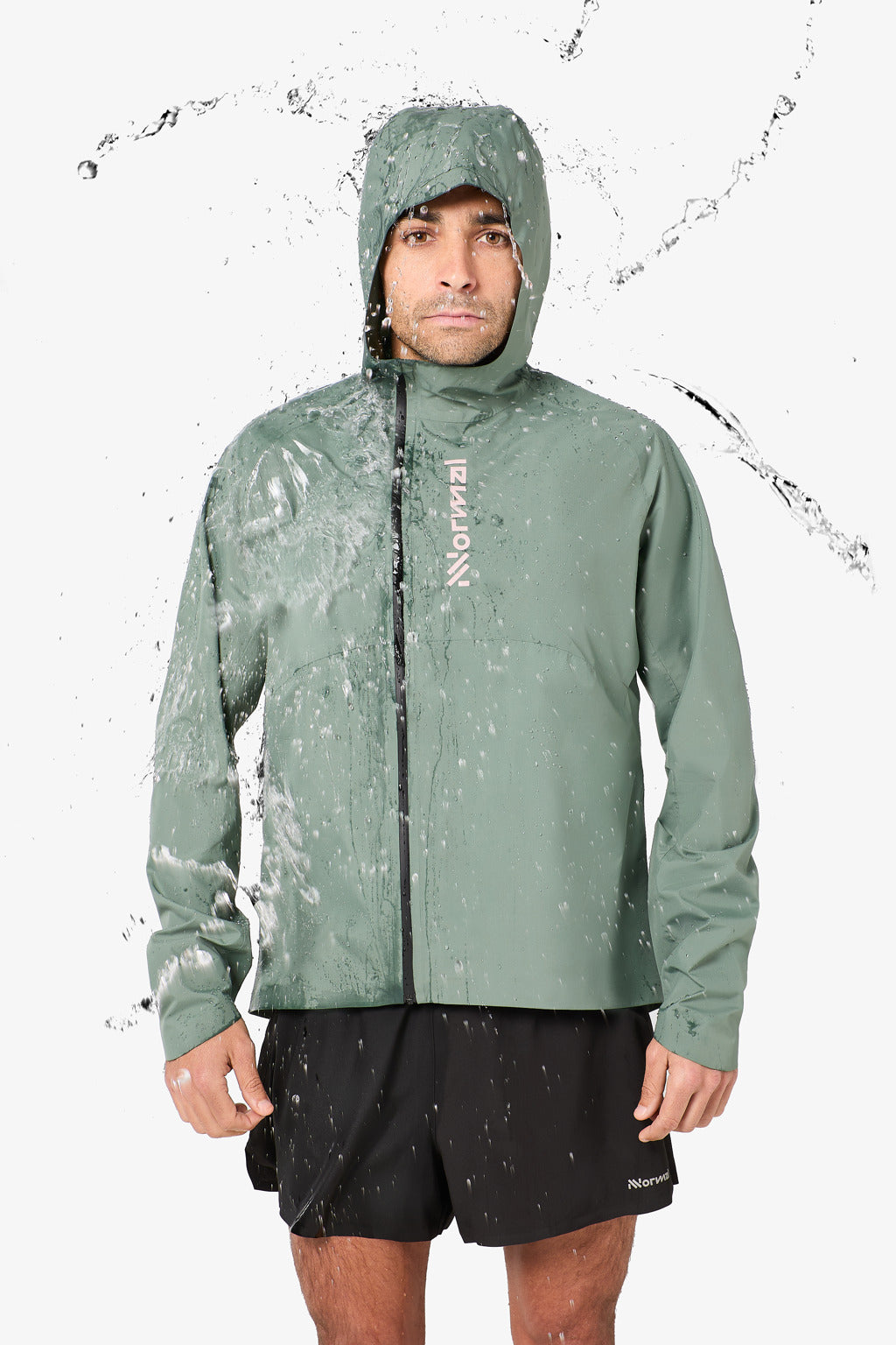 NNormal Men Trail Rain Jacket Green  by Nnormal